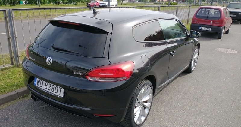 Volkswagen Scirocco cena 36500 przebieg: 174456, rok produkcji 2014 z Warszawa małe 137